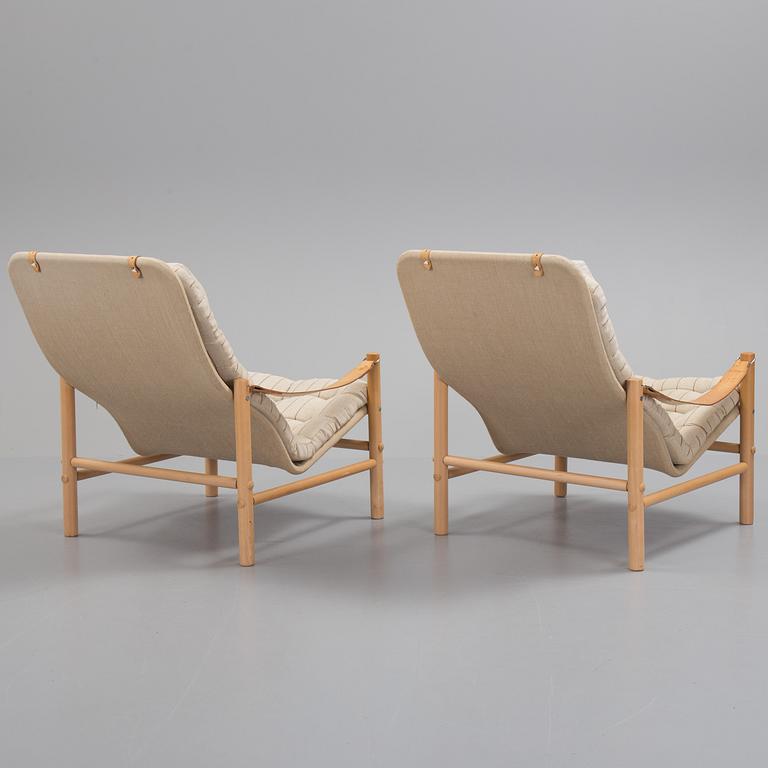 FÅTÖLJER, ett par,  "Junker", Bror Boije, Dux, 1900-talets slut.