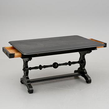 BIBLIOTEKSBORD, nyrenässans, omkring 1900.