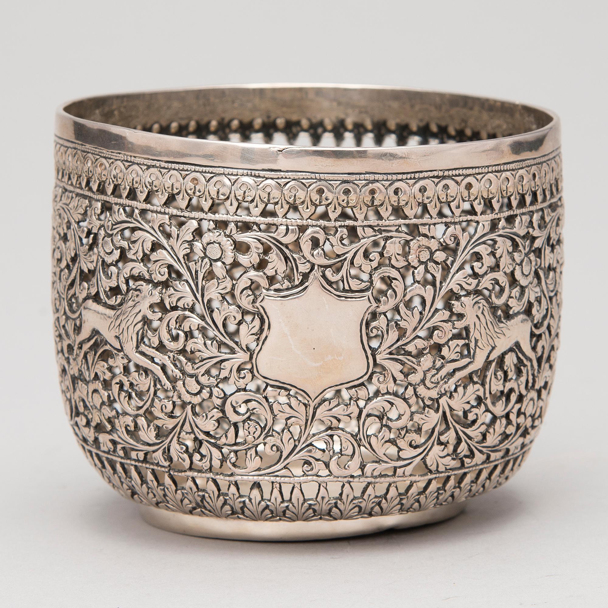 SKÅL, silver, finska importstämplar 1973.
