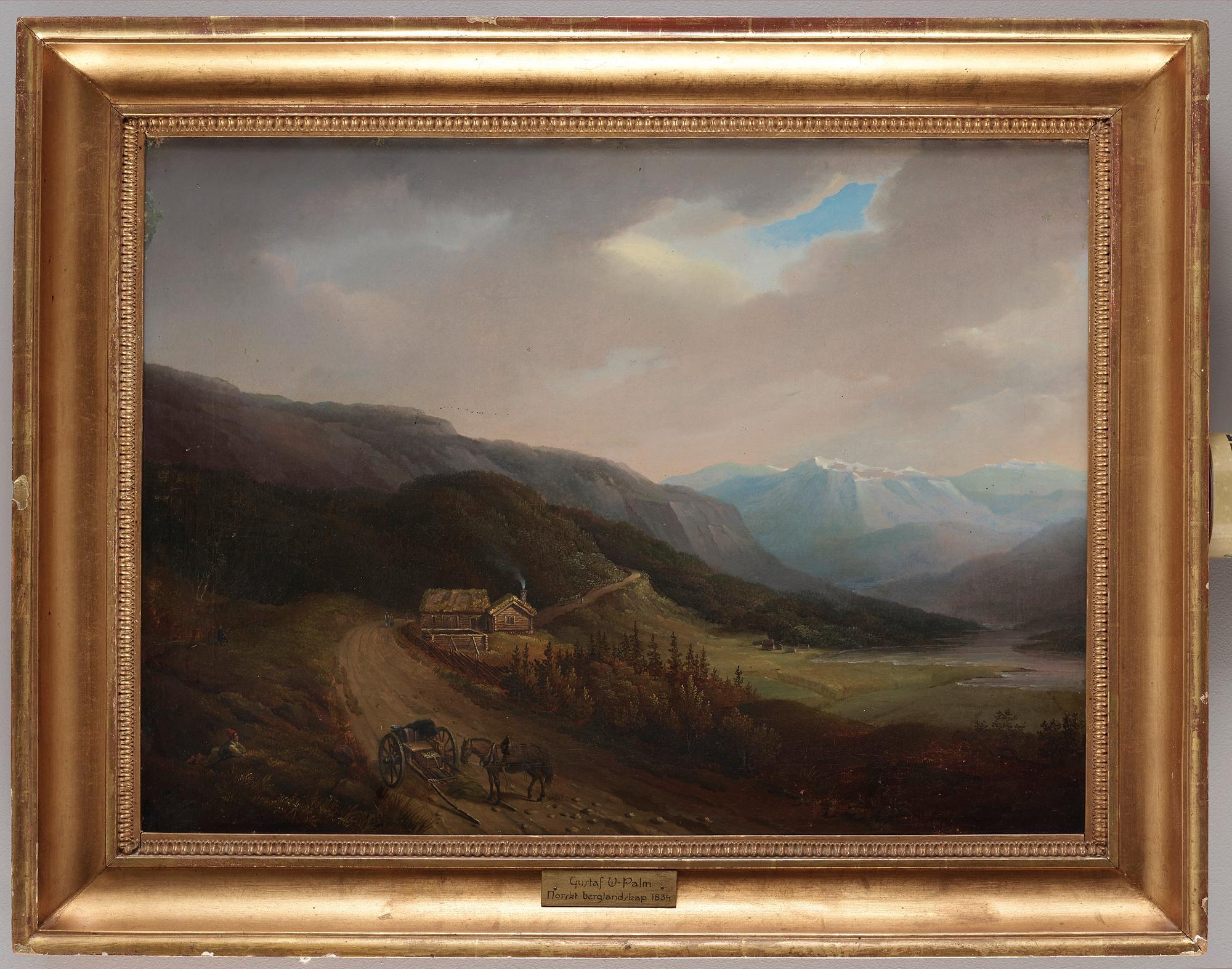 Gustaf Wilhelm Palm, Norwegian mountain landscape.