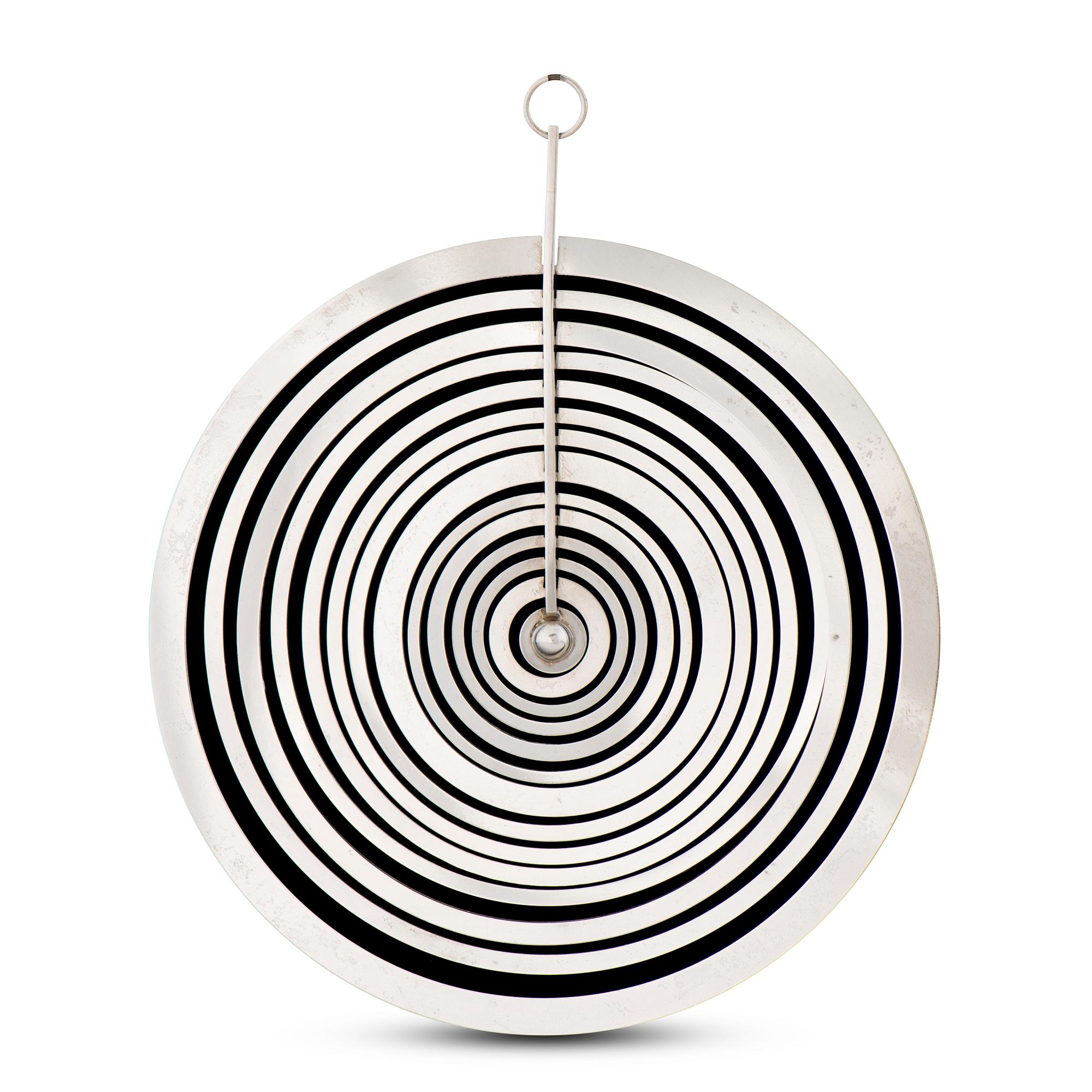 Tapio Wirkkala, PENDANT, "Silver moon", silver. Kultakeskus 1971.