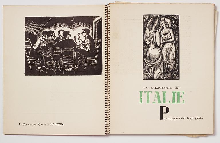 Art magazine, "Xylographie revue internationale de gravures sur bois", no 7 February 1935.