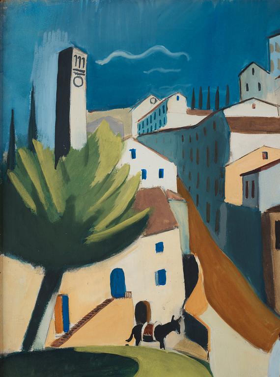 Leander Engström, City view, Assisi.