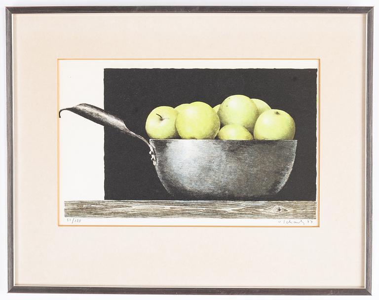 Philip von Schantz, lithograph in colours, 1977, signed 53/125.