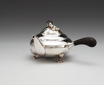 GEORG JENSEN, tekanna "Magnolia/Blossom", silver, Köpenhamn 1996, sterling.