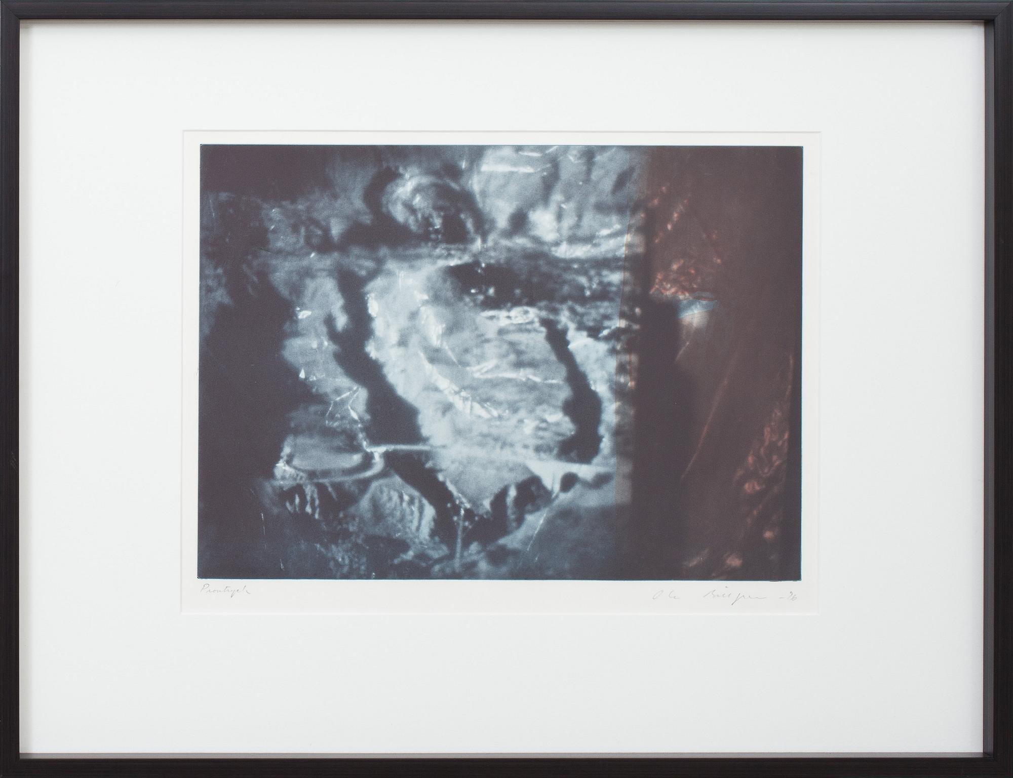 OLA BILLGREN, färgetsning, sign, provtryck, dat- 96.