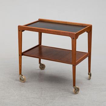 YNGVE EKSTRÖM, tevagn, "tevett", teak, Källemo Möbelfabrik, Vaggeryd. 1950-tal.