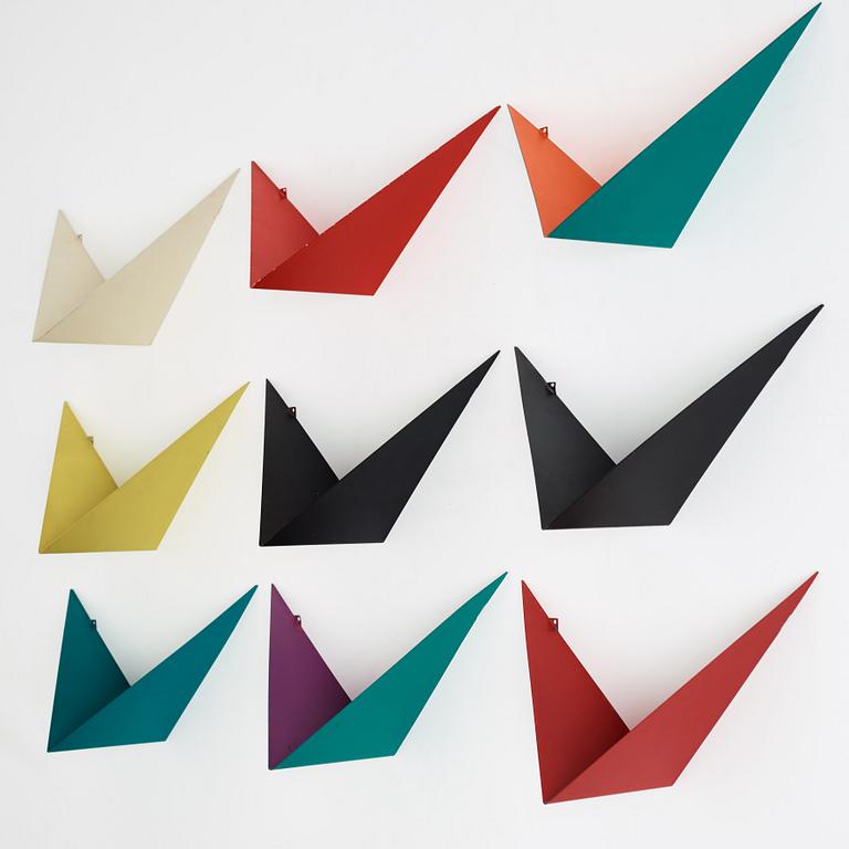 POUL CADOVIUS, "Butterfly" a set of 9 shelves, Danmark 1950-60's.