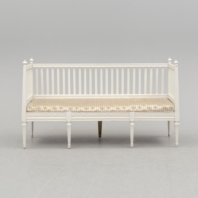 An early 19th century Gustavian sofa.