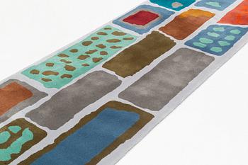 Josef Frank, gallerimatta, "Way 100292", handtuftad,  ca 250 x 93 cm, Almedahls.