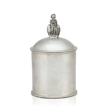 Nils Fougstedt, a pewter box, Stockholm 1928, model 595.