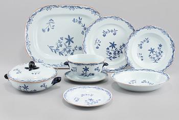 SERVIS, 42 delar, Ostindia, Rörstrand, 1900-talets andra hälft.
