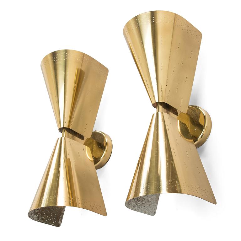 Paavo Tynell, a pair of  mid-20th century  wall lights for Taito. Made to order.