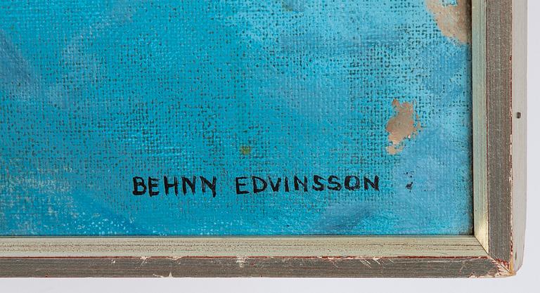 Behnn Edvinsson, olja på duk, signerad.