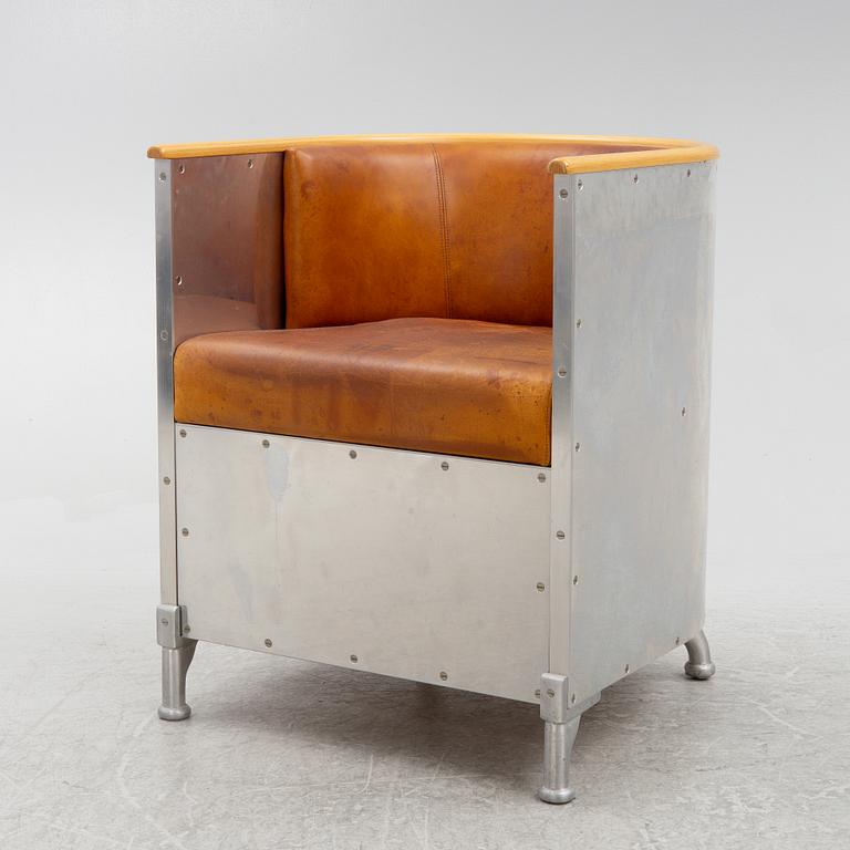 Mats Theselius, an "Aliminium" armchair, Källemo, Sweden.