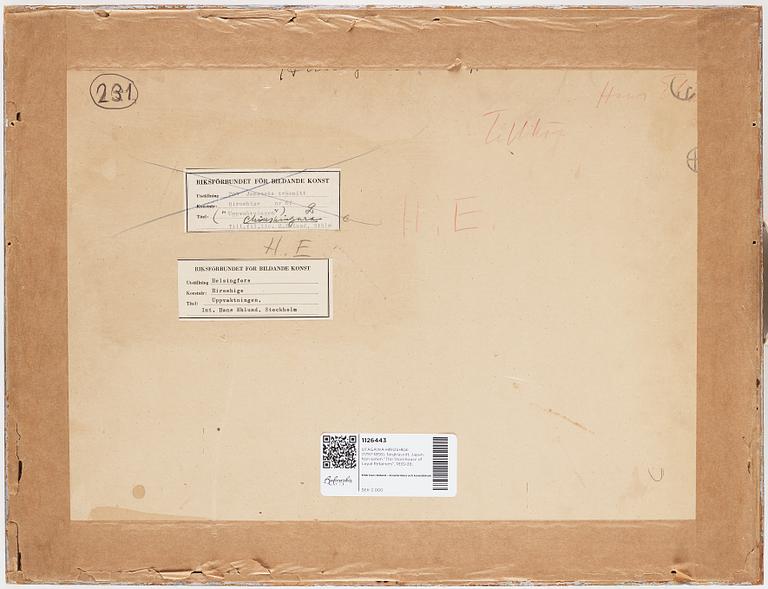 UTAGAWA HIROSHIGE (1797-1858), efter, färgträsnitt. Japan, från serien "The Storehouse of Loyal Retainers", 1835-39.