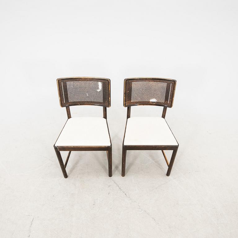 Axel Einar Hjorth, a set of four 'Bertil' dining chairs for NK (Nordiska Kompaniet), Sweden 1930s.