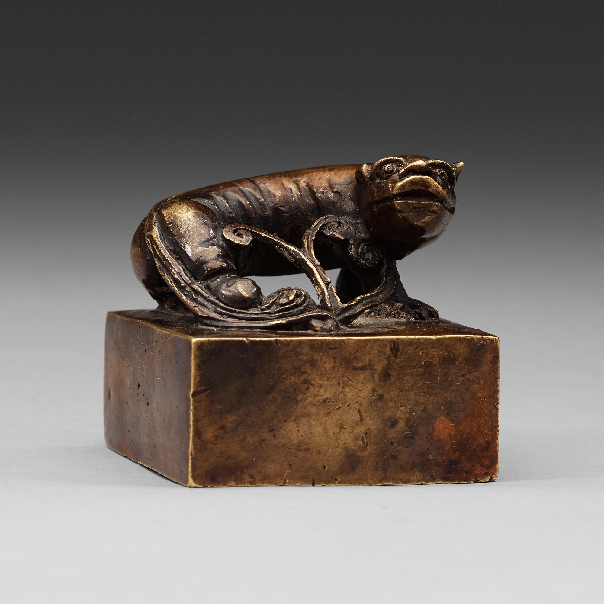 A bronze seal, Qing dynasty.