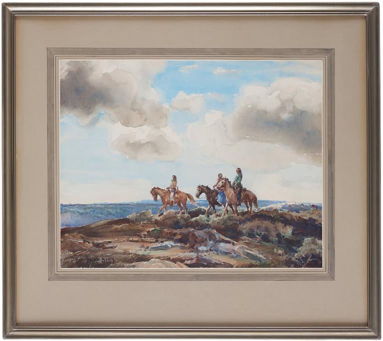 Carl Oscar Borg, Three riders.
