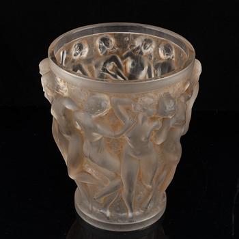 René Lalique, a 'Bacchantes' glass vase.