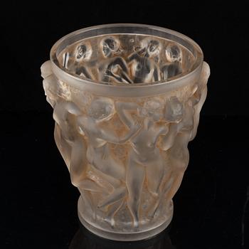 René Lalique, a 'Bacchantes' glass vase.