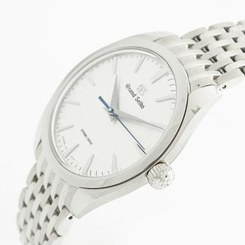 Grand Seiko, "White Omiwatari", wristwatch, 38.5 mm.