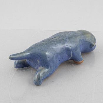 Ulla Kraitz, two stoneware sculptures, own studio, Fogdarp.