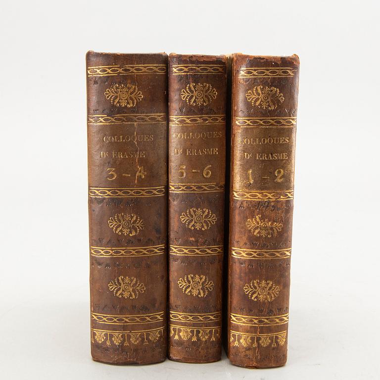 Erasmus av Rotterdam, böcker 6 delar i 3 band (3), Leiden 1720.