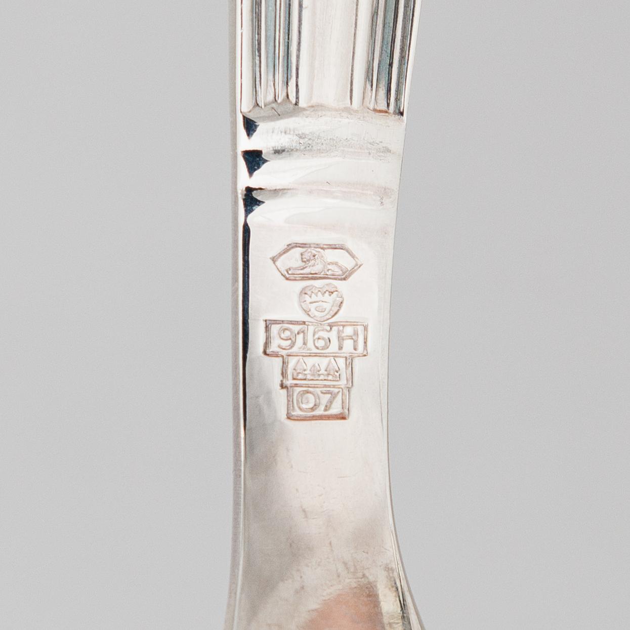 Holger Rasmussen, A 41-piece set of 'Margit' silver cutlery, Hämeenlinna ja Helsinki 1964-68.