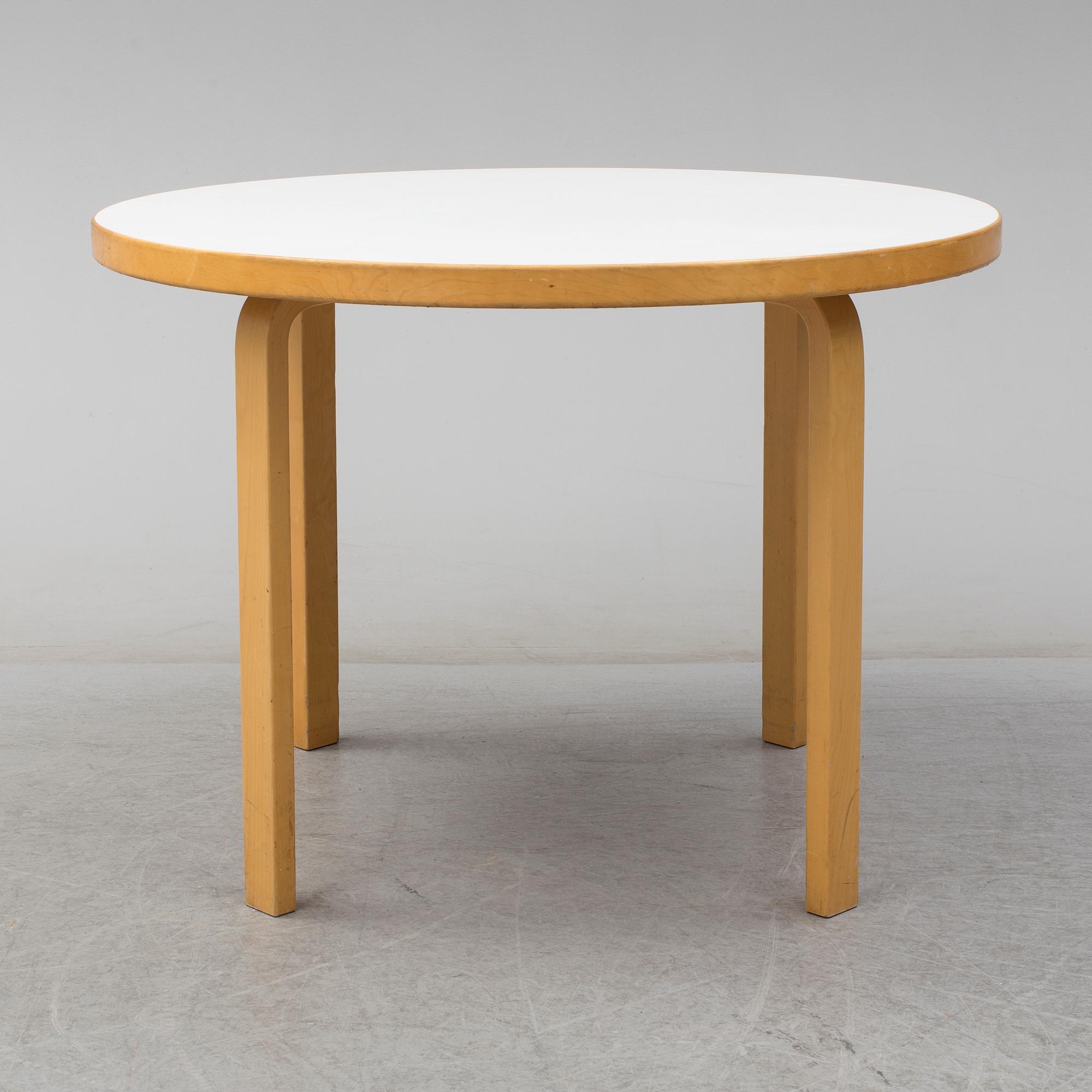 ALVAR AALTO, a five-piece birch dining suite from Artek, Finland.
