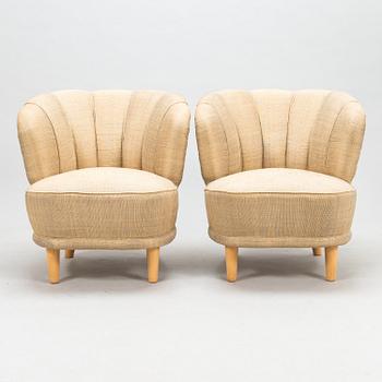 FÅTÖLJER. 2 st, "Elisabeth", Asko 1950-tal.