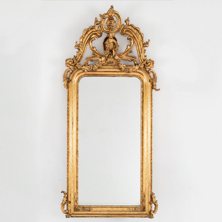 Spegel, Nyrokoko, sent 1800-tal.