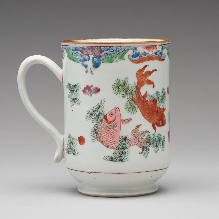 A famille rose jug, Qing dynasty, Qianlong (1736-95).