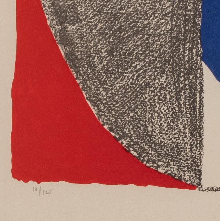 SONIA DELAUNAY, lithograph in colours, signed 10/125.