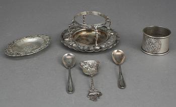 PARTI SILVER, 21 delar, Tyskland, 1800-/1900-tal. Ca 692 gram.