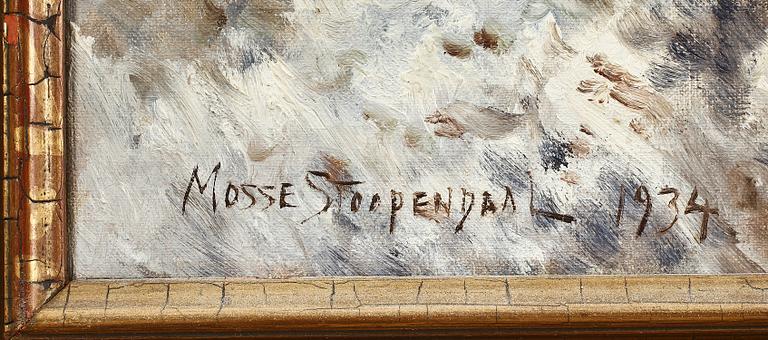 MOSSE STOOPENDAAL, olja på duk, sign o dat 1934.