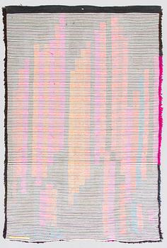 Oili Mäki, rya, triptyk, "Sibelius VII sinfoni", sannolikt unik, signerad Oili Mäki. À ca 215 x 140 cm.