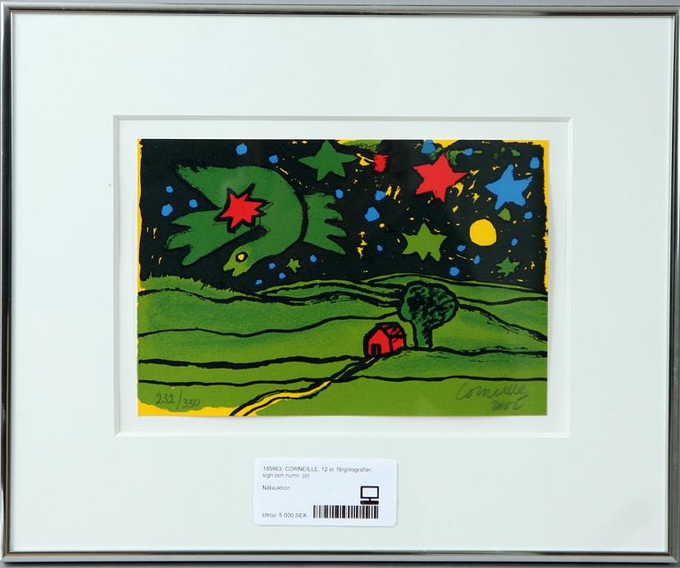 BEVERLOO CORNEILLE, färglitografier, 12 st, sign och numr.