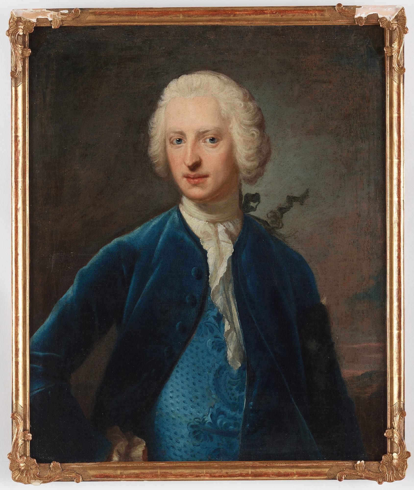 Johan Henrik Scheffel, Potrait, a pair. Depicting the brothers Christer Gustaf Fleming (1727-1748) and Axel Fleming (1728-1825).