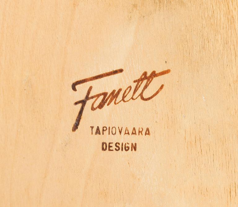 STOLAR, 4 st, "Fanett", Ilmari Tapiovaara, Edsbyverken, 1900-talets andra hälft.