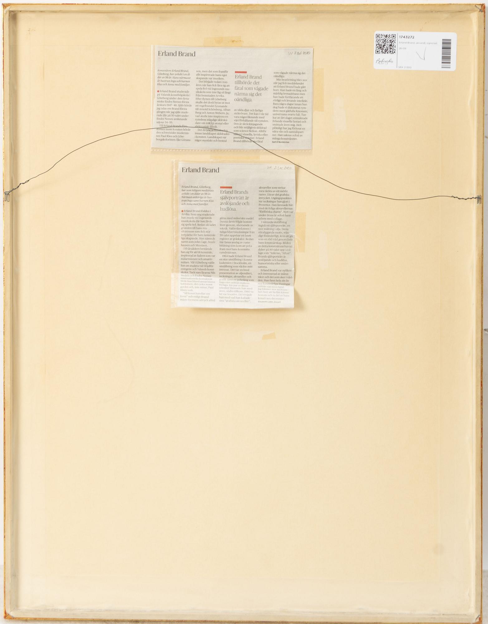 Erland Brand, Untitled.
