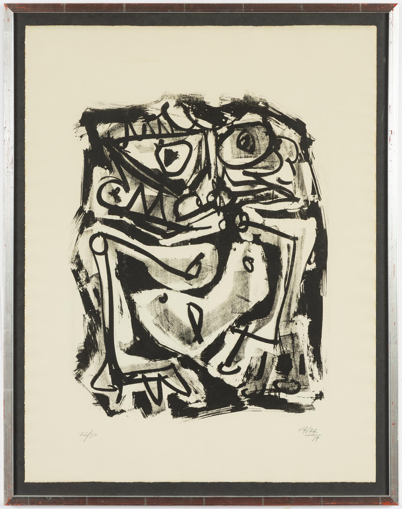 Antonio Saura, Utan titel.