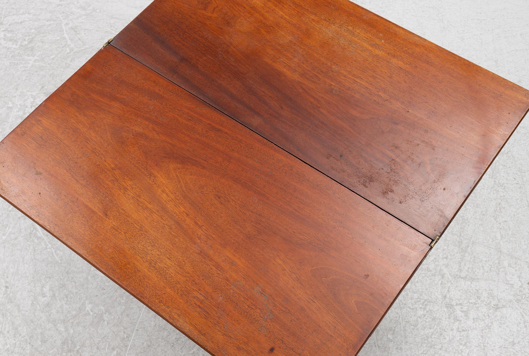 A games table, late 19th century.