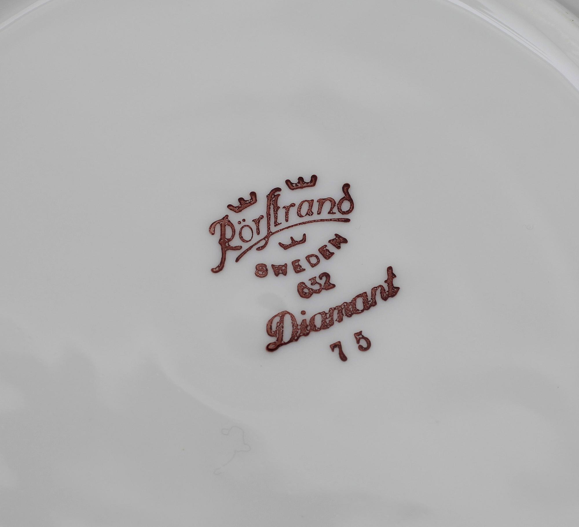 MATSERVIS, 60 delar, porslin, Rörstrand, 1900-talets mitt.