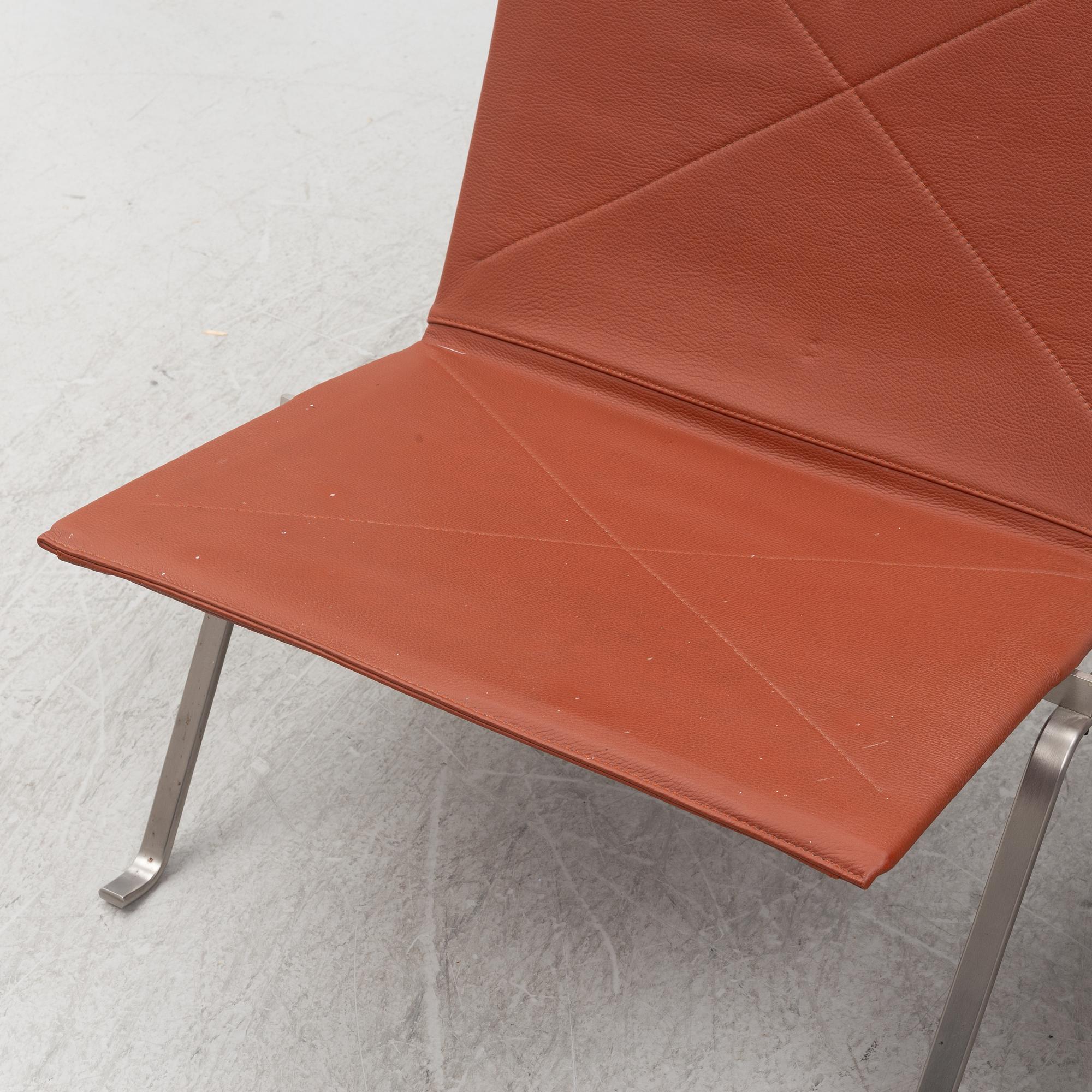 Poul Kjaerholm,  a pair of PK 22 lounge chairs for Fritz Hansen.
