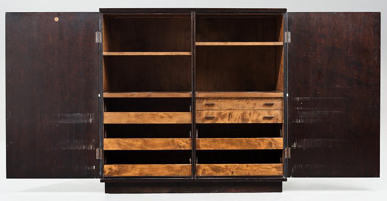 Axel Einar Hjorth, a darkly stained birch cabinet "Typenko", Nordiska Kompaniet, Sweden 1935.