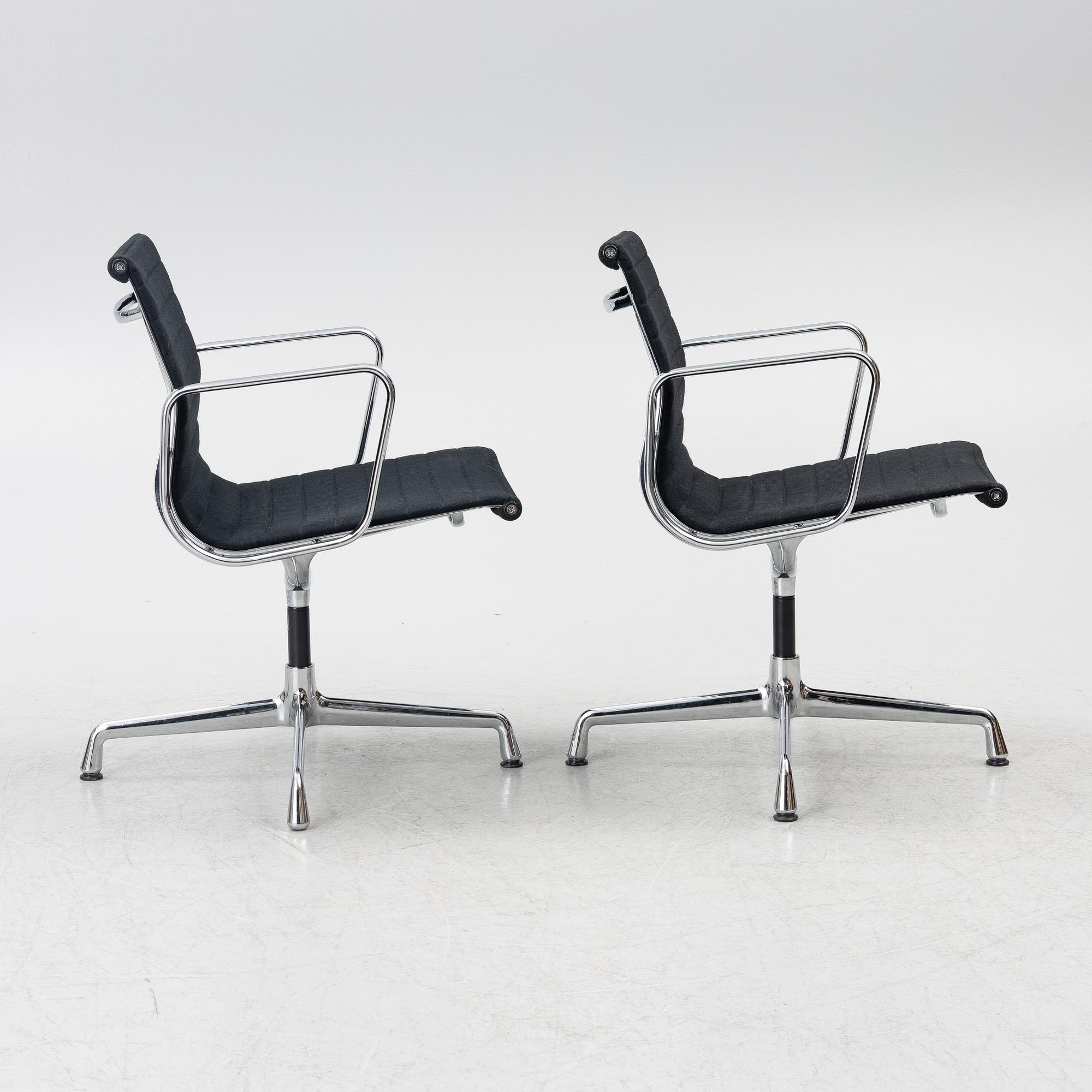 Charles & Ray Eames, armchairs, a pair, model EA 108, Vitra.