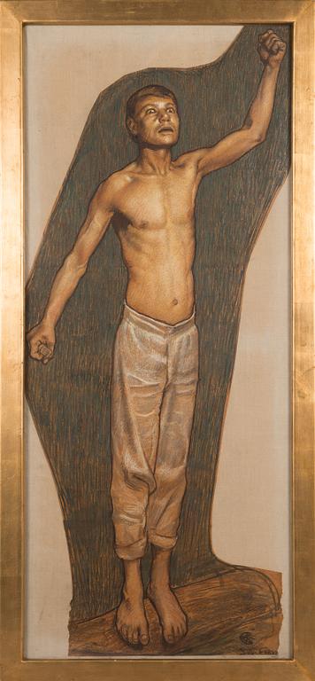 Akseli Gallen-Kallela, "Kullervo Cursing.".