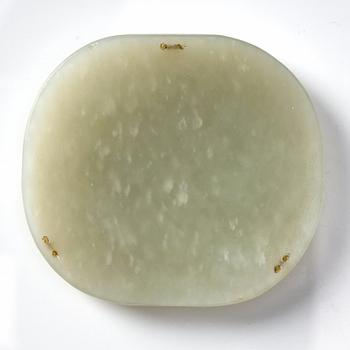 Plakett, nefrit. Sen Qingdynasti.