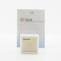 GIA certifierad rund briljantslipad diamant ca 0,71 ct D/VVS2.